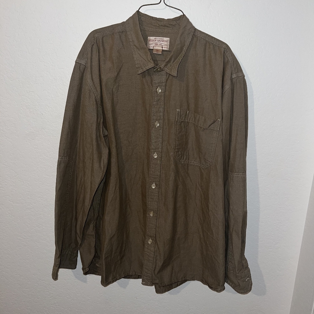 Filson 100% Cotton Single Pocket Button Up Shirt